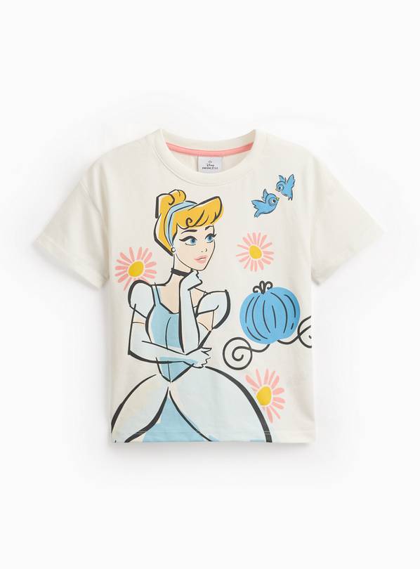 White Disney Cinderella Graphic T-Shirt 2-3 years