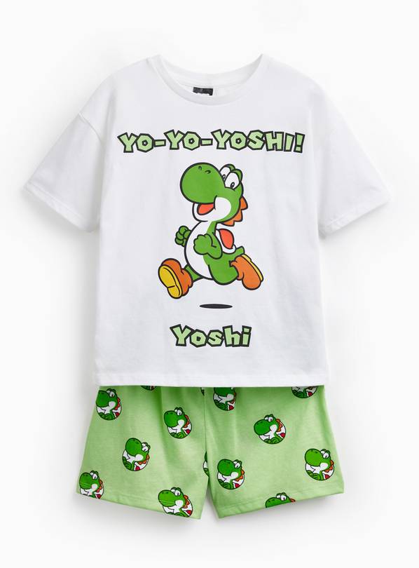 Yoshi Super Mario Print Shortie Pyjamas 5-6 years