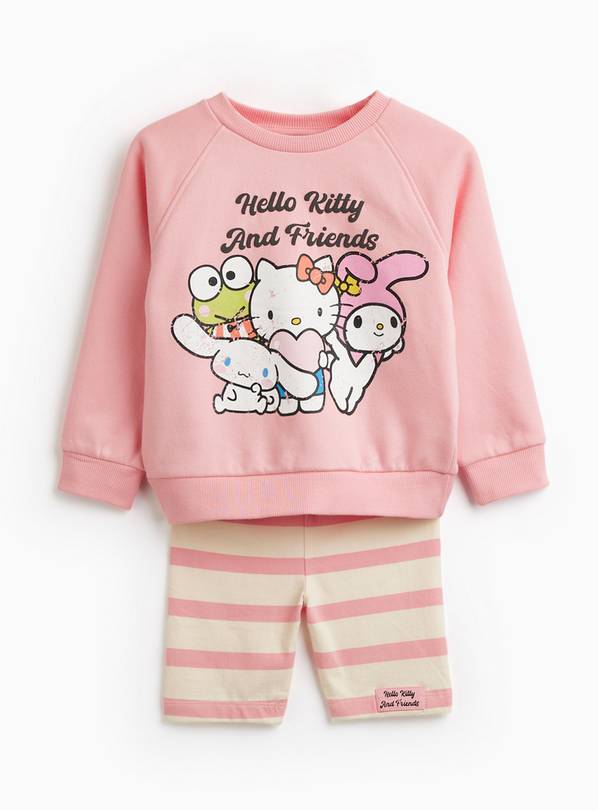 Pink Hello Kitty Sweat & Shorts Set 6-7 years