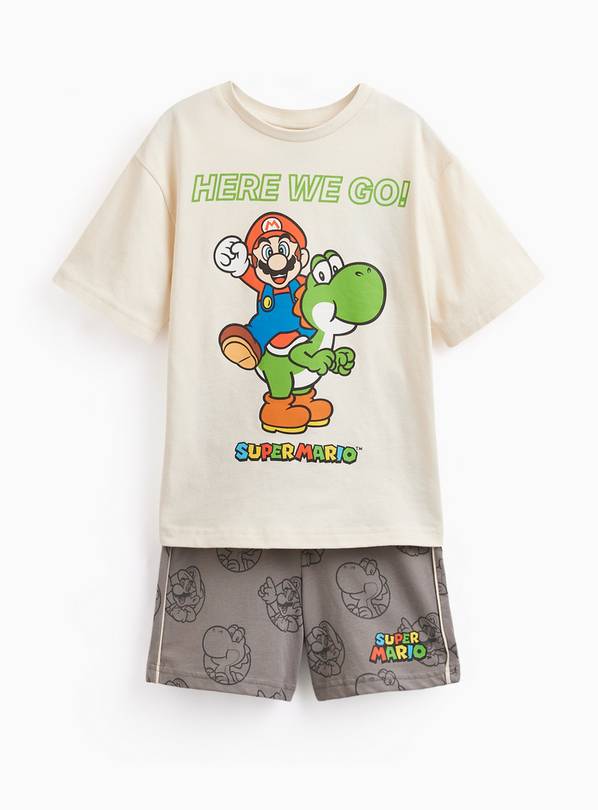 Super Mario & Yoshi Print Shortie Pyjamas  9-10 years
