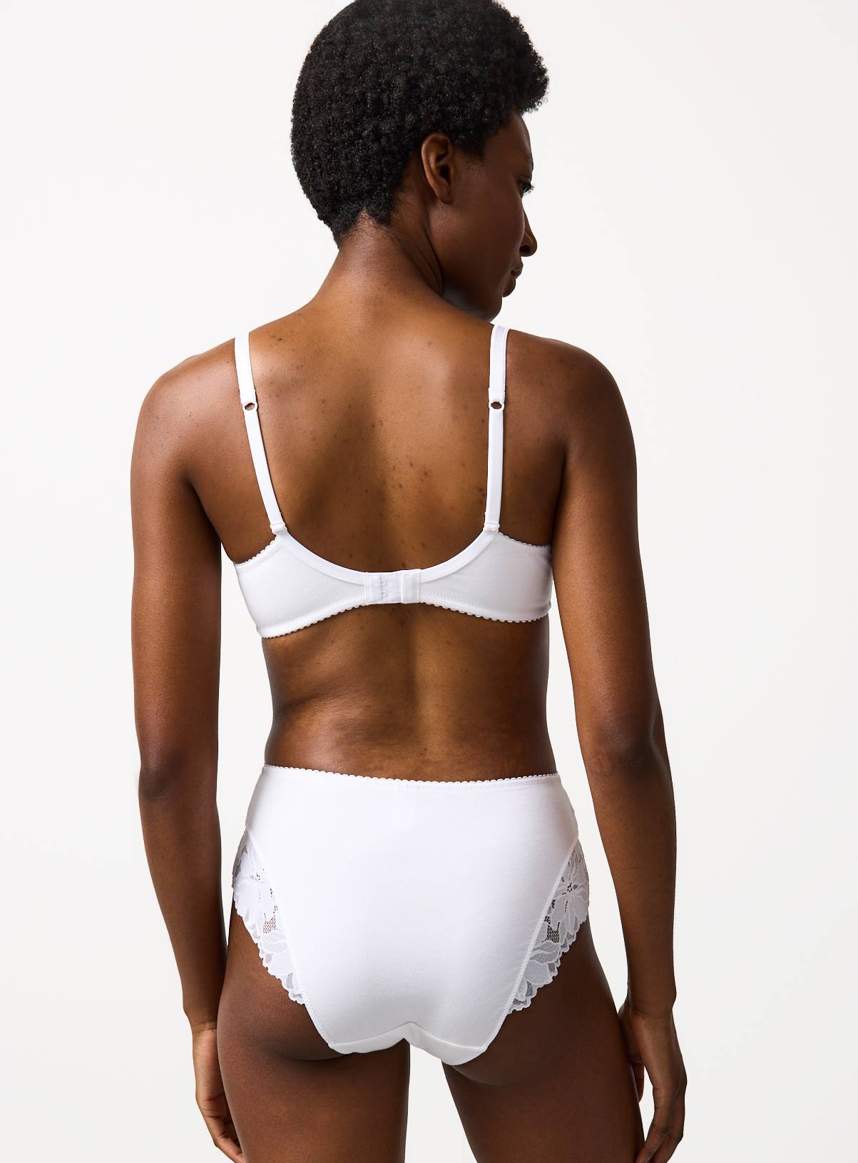 Cottonform™ White Lace Full Knickers 3 Pack 12 - Image 4