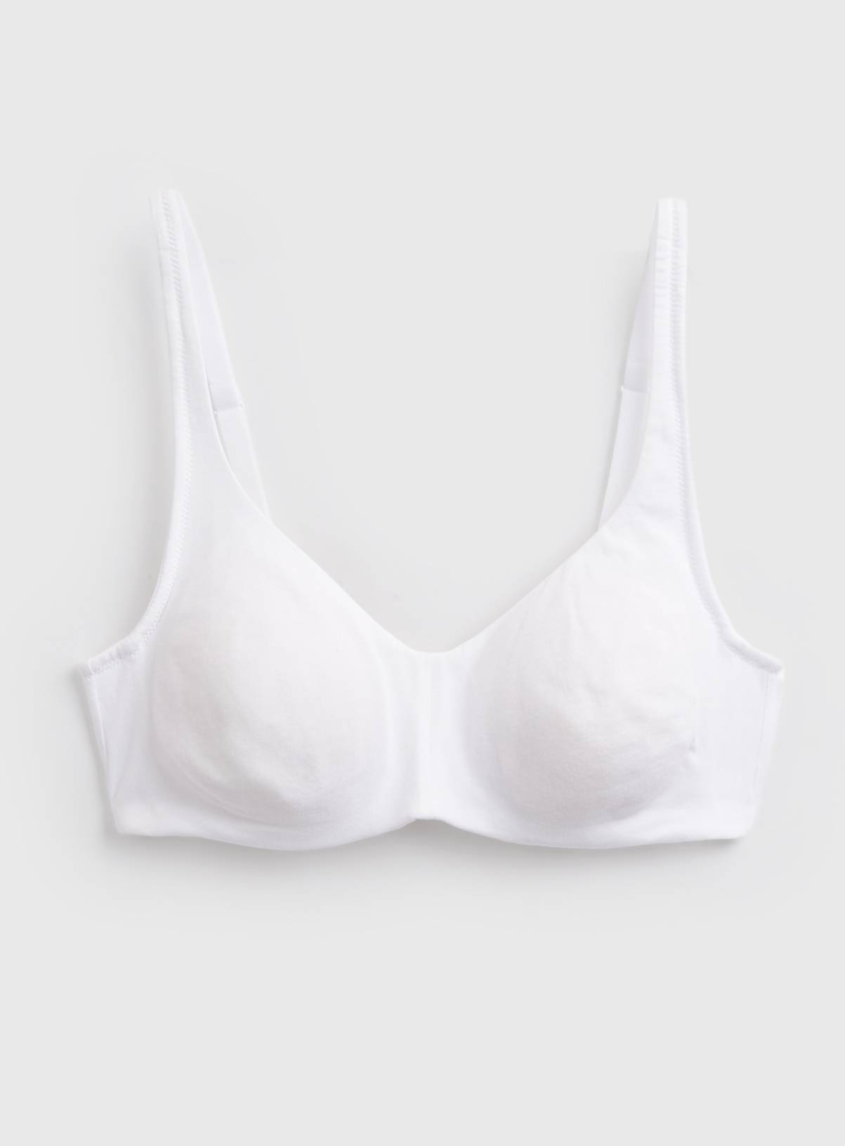 Cottonform™ White Hidden Wire Square Neck Bra 38E - Image 3