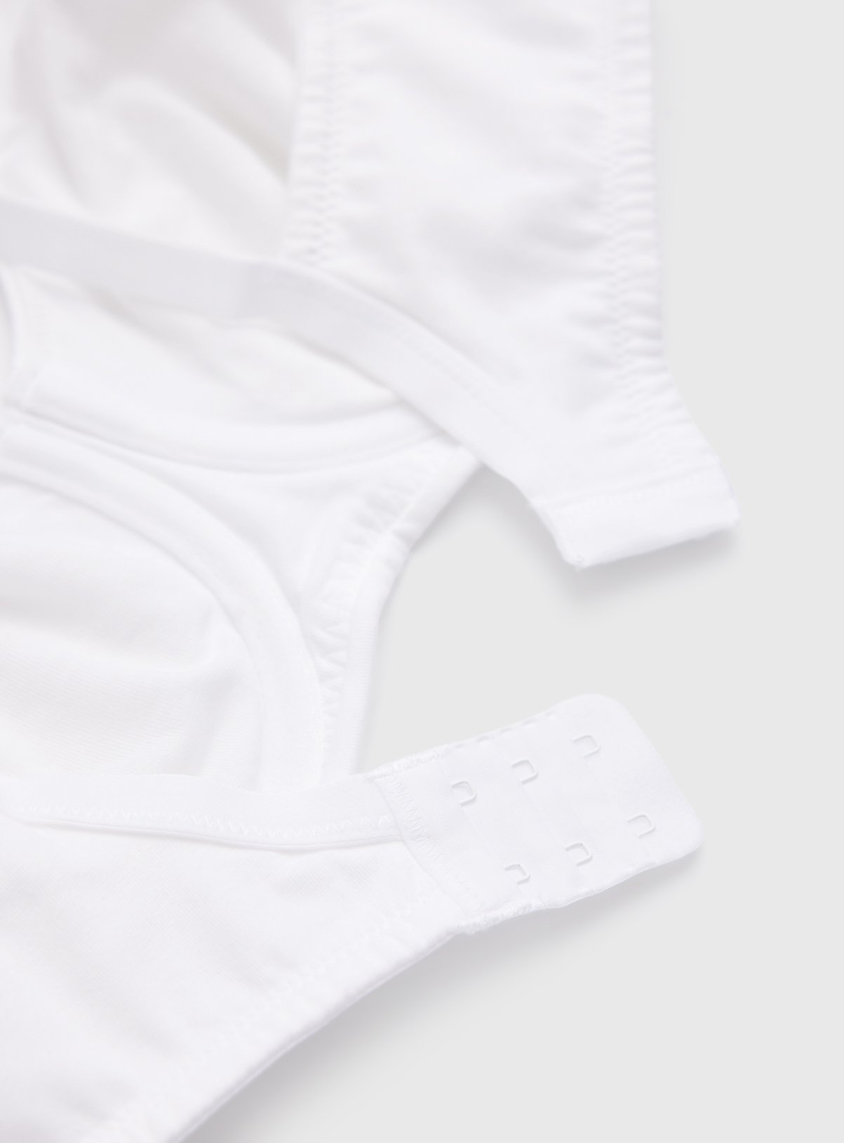 Cottonform™ White Hidden Wire Square Neck Bra 38E - Image 4 thumbnail
