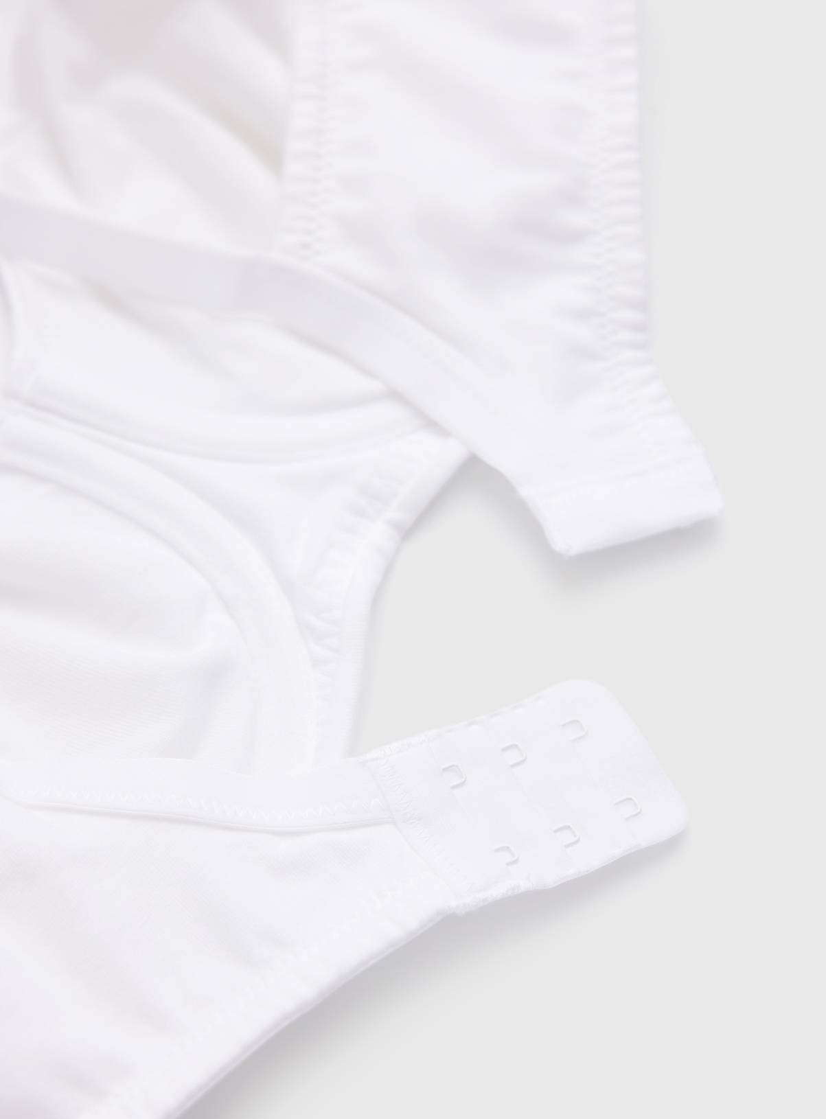 Cottonform™ White Hidden Wire Square Neck Bra 38E - Image 4