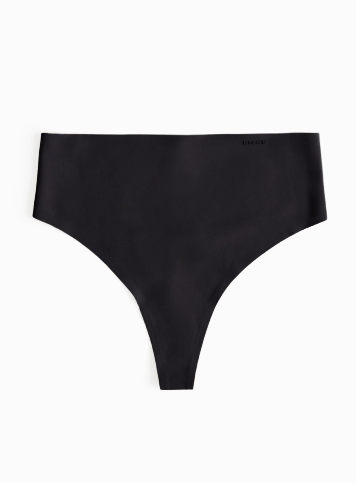 Flexform™ Black Bonded High Waist Thong 18 - Image 2 thumbnail