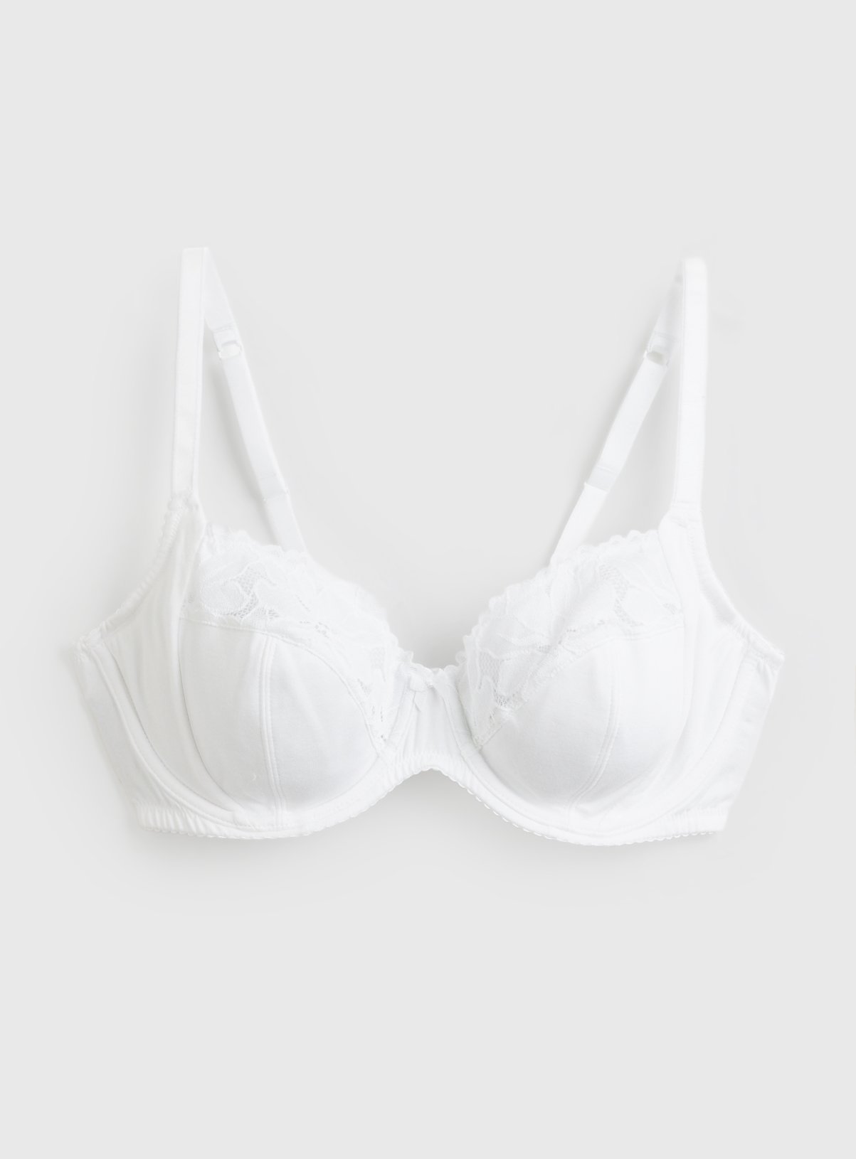Cottonform™ DD+ White 4 Part Full Cup Bra 40G - Image 2 thumbnail