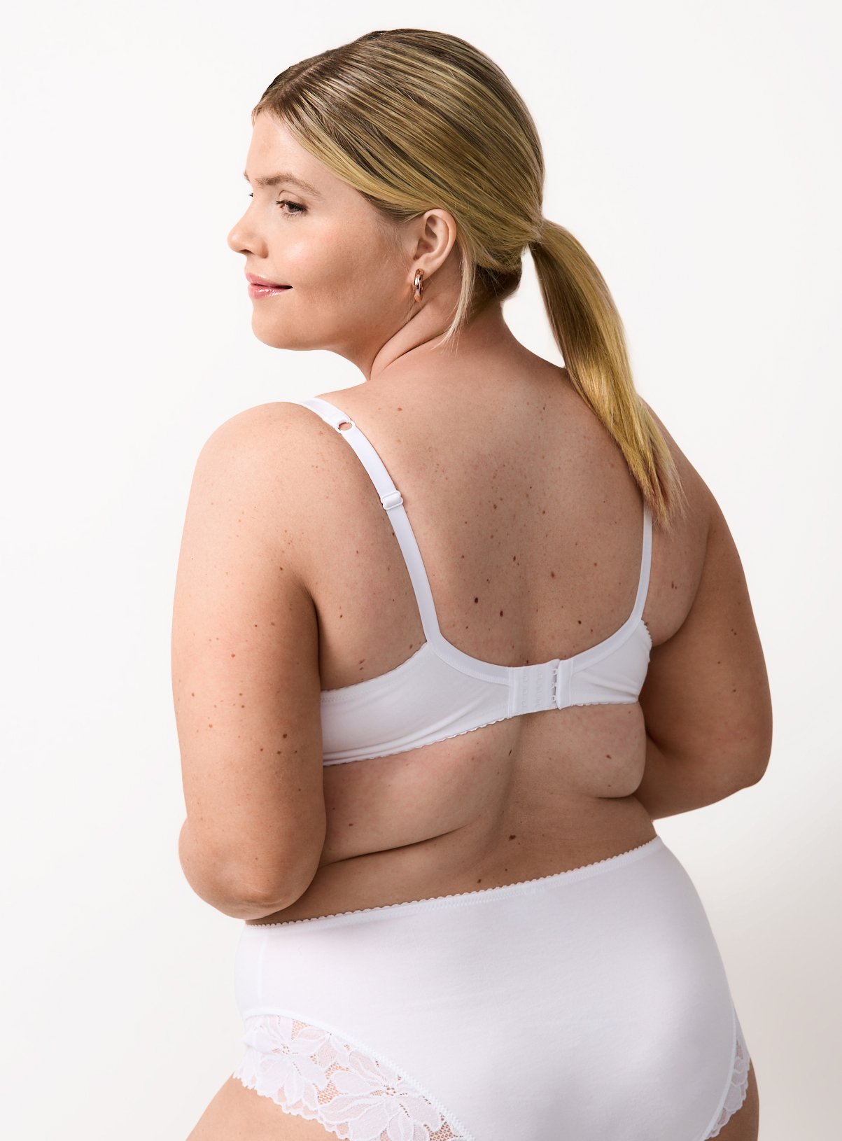 Cottonform™ DD+ White 4 Part Full Cup Bra 40G - Image 5 thumbnail