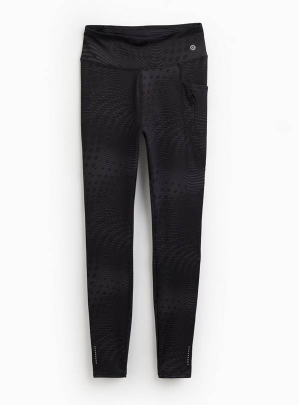 REAKTIV Black Printed Elevated Performance Legging XS