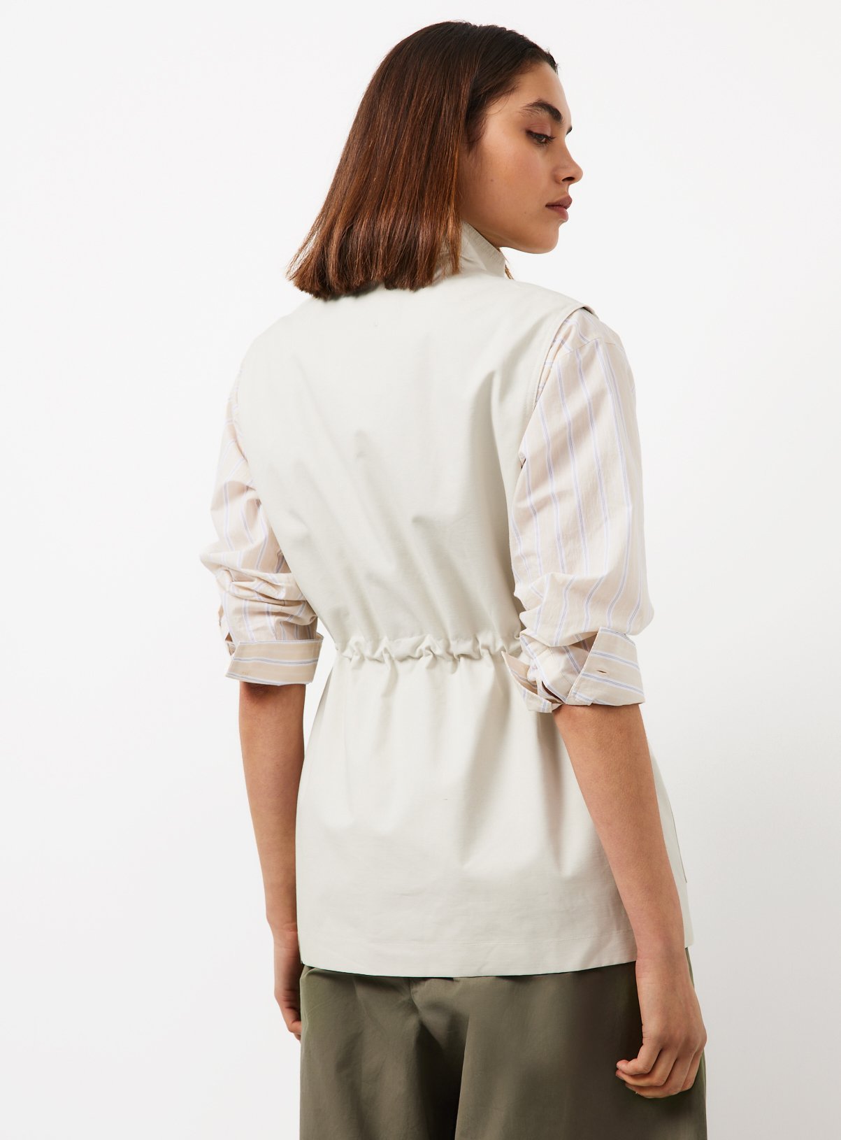 Cream Utility Gilet L - Image 4 thumbnail