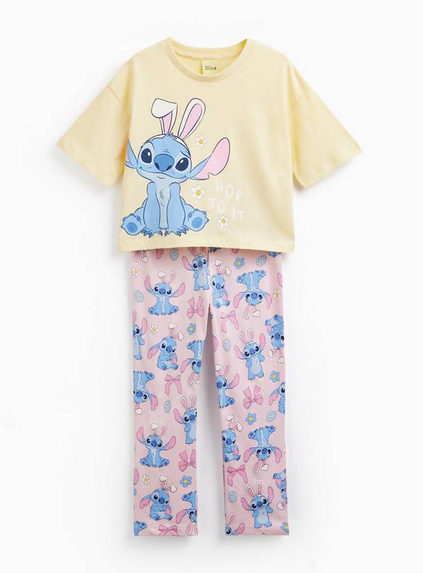 Yellow Easter Stitch Printed Short Sleeve Pyjama Set 5-6 years