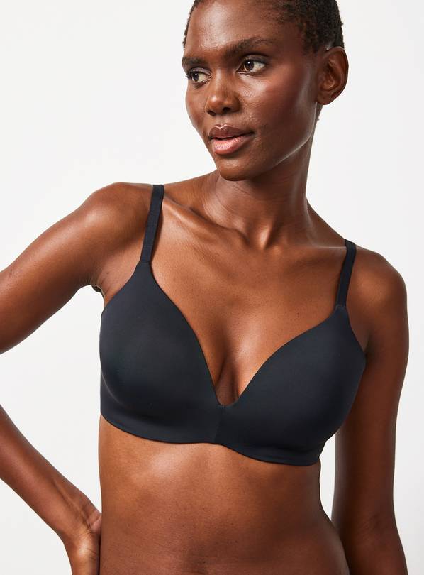 Flexform™ Black Padded Plunge Bra XXL