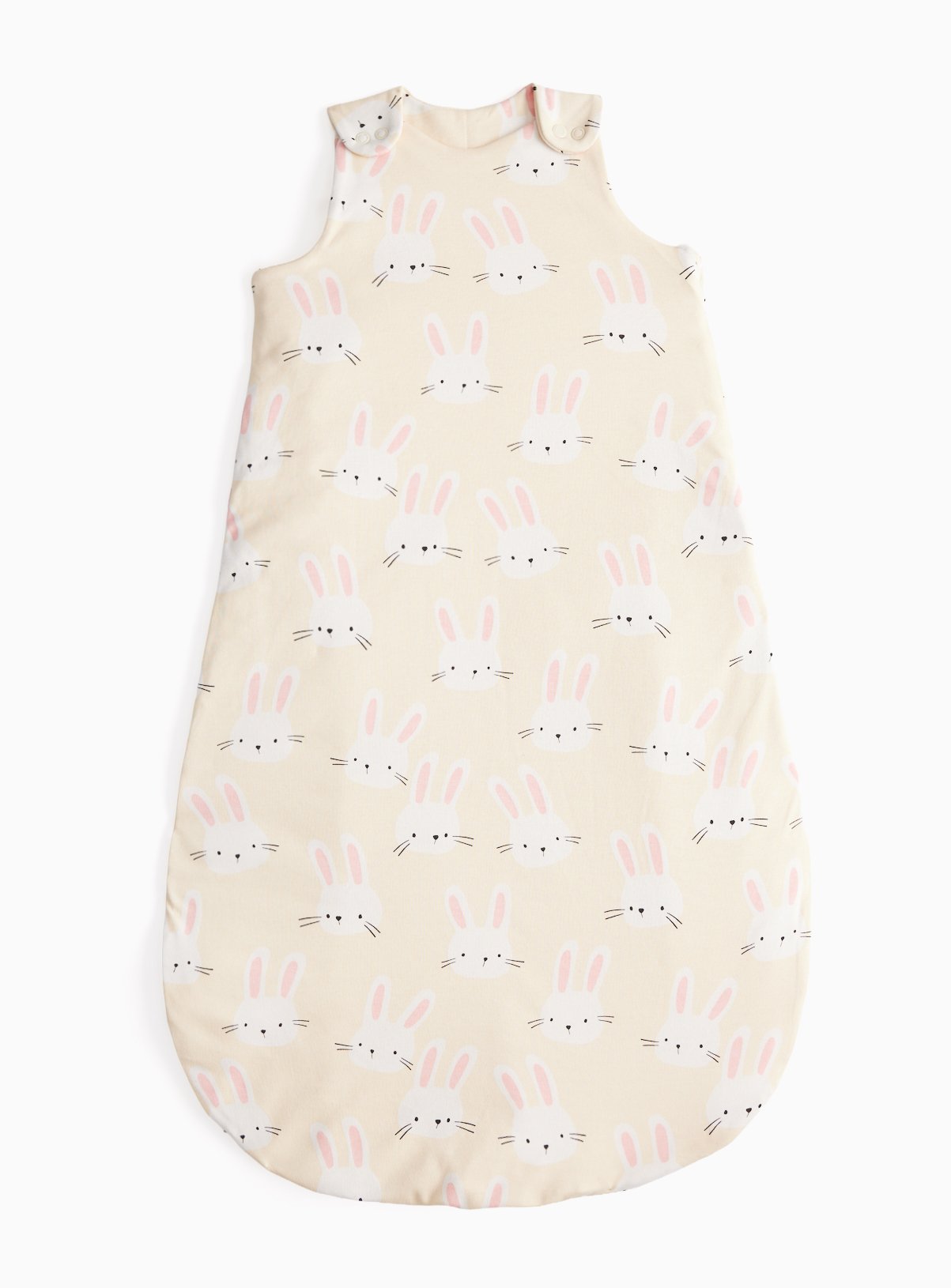 Yellow Bunny Print 1.5 Tog Sleeping Bag 12-18 months - Image 1 thumbnail