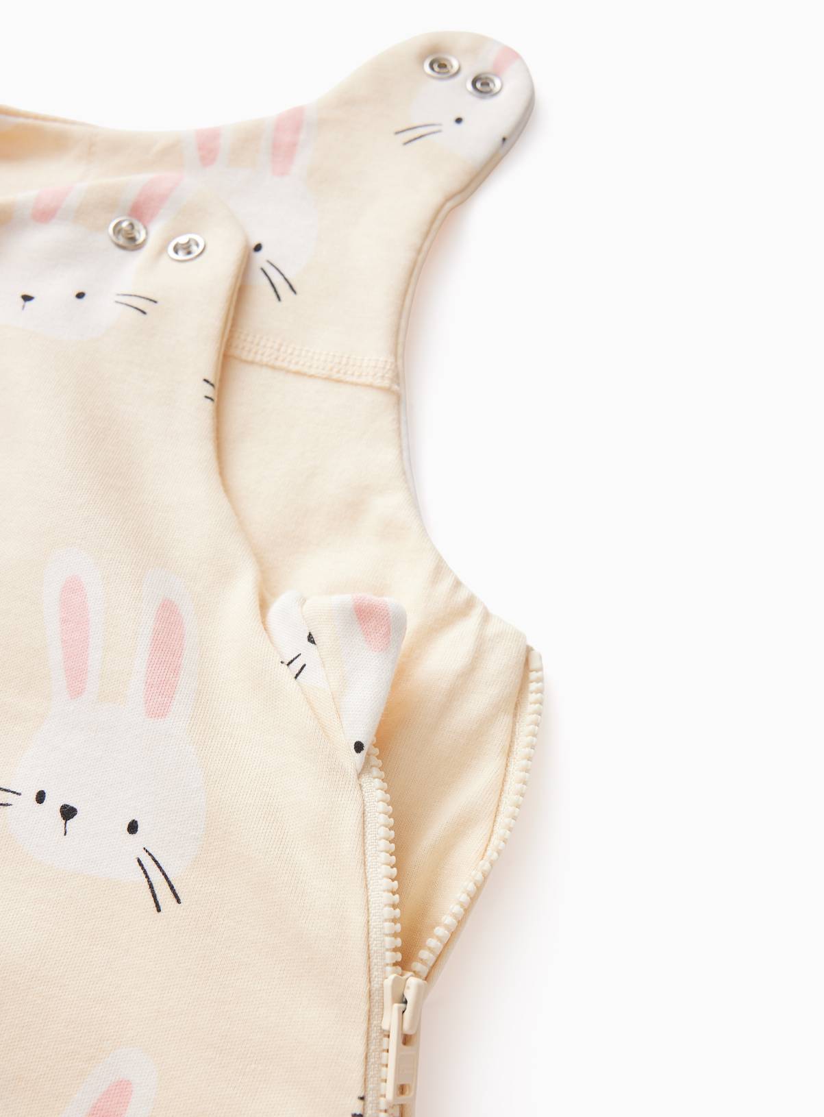 Yellow Bunny Print 1.5 Tog Sleeping Bag 12-18 months - Image 2