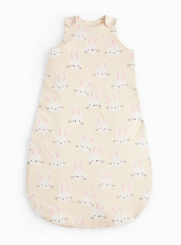 Yellow Bunny Print 2.5 Tog Sleeping Bag 6-12 months