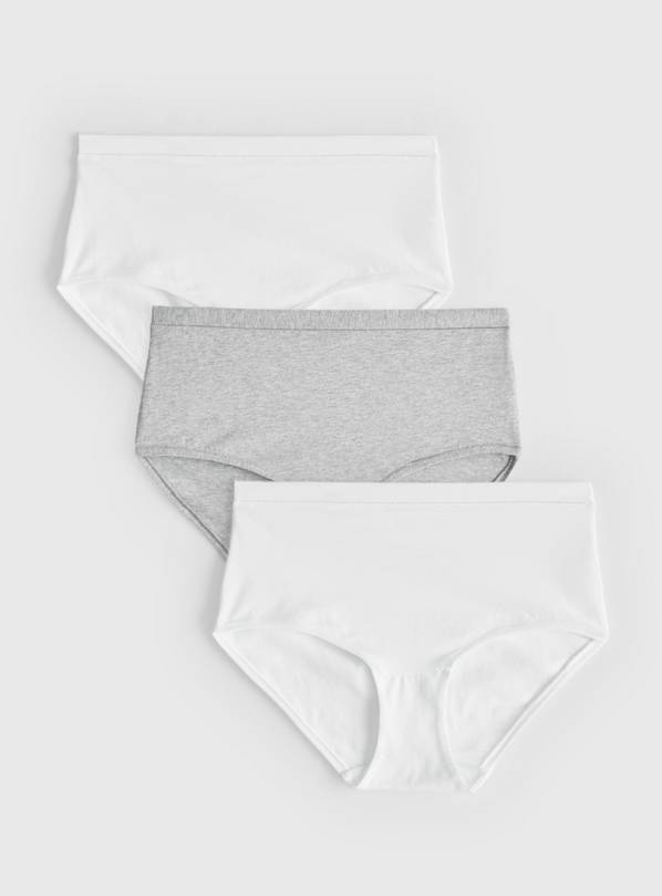 Grey Midi Briefs 3 Pack 12