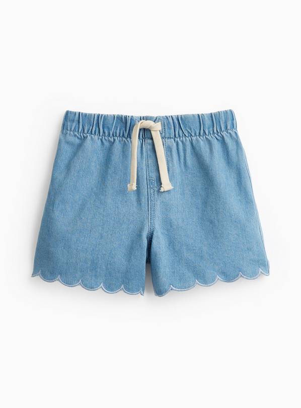 Blue Denim Pull On Shorts 6-7 years
