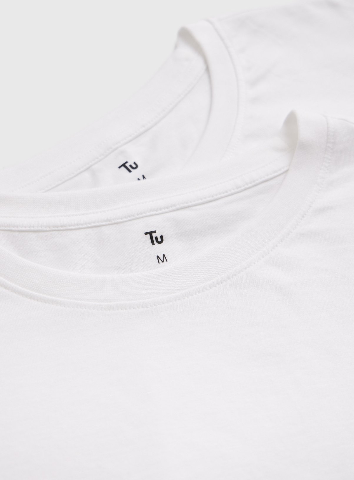 White Regular Crew Neck T-Shirts 5 Pack XXXL - Image 4 thumbnail
