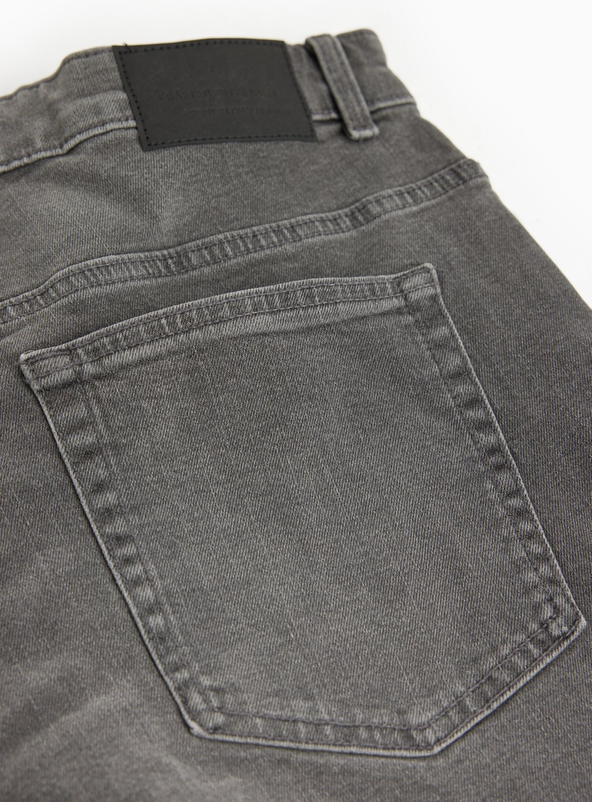 Grey Mid Straight Leg Jeans 36R - Image 4 thumbnail