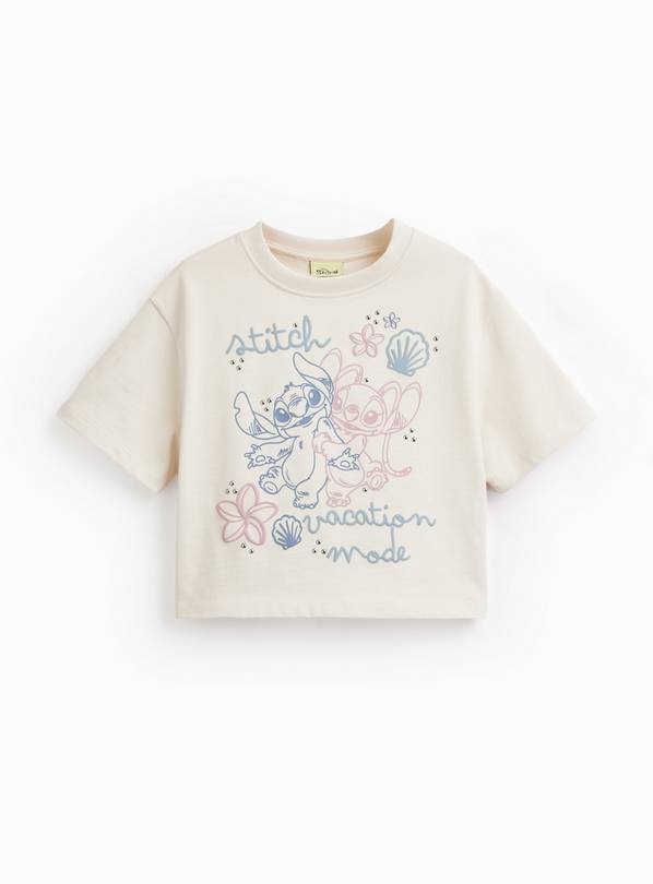 Cream Lilo & Stitch Graphic T-Shirt 6 years