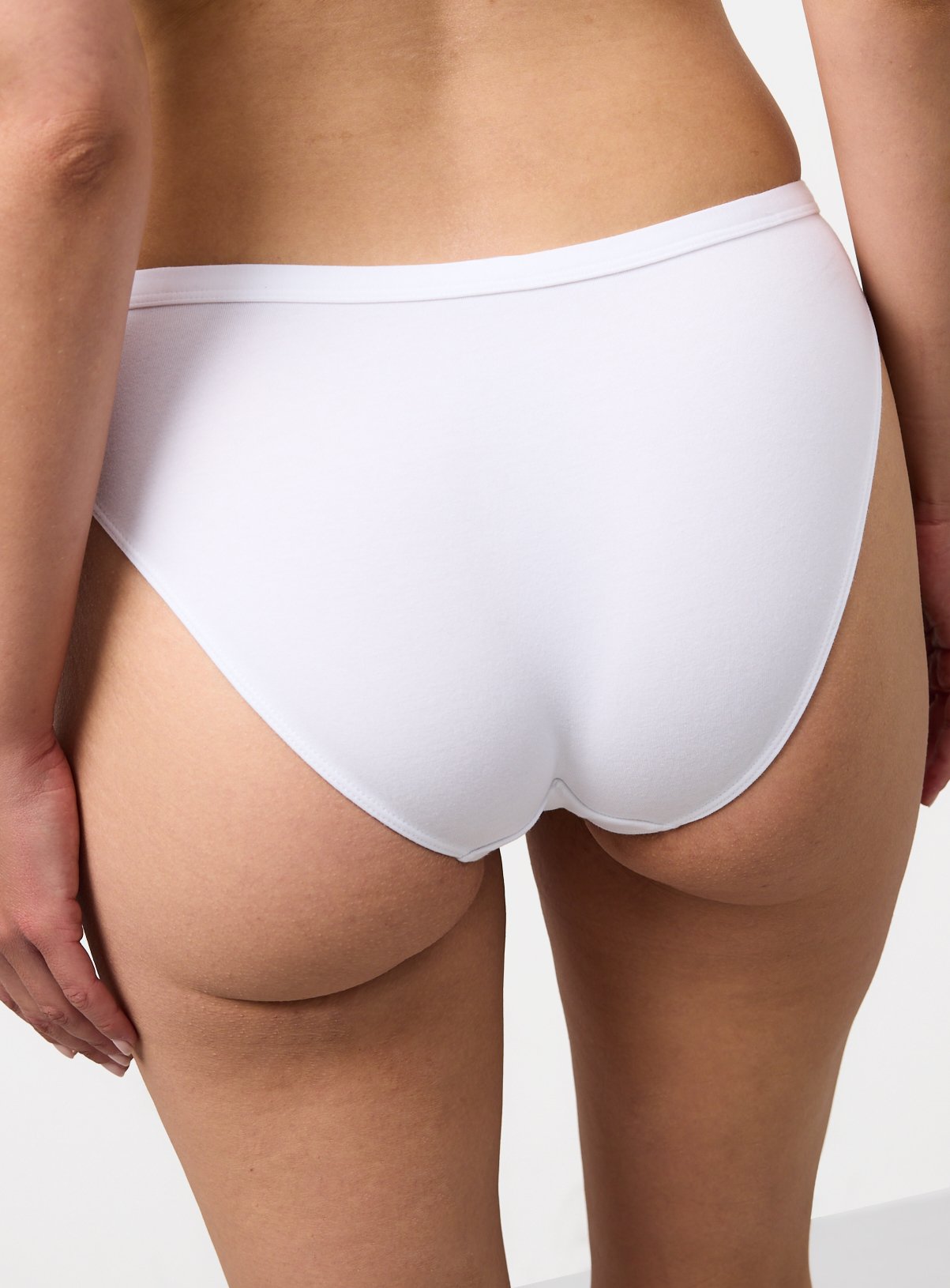 Cottonform™ White Bikini Knickers 8 - Image 4 thumbnail