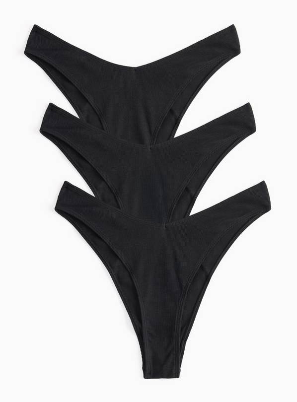 3 Pack Black Miami Knickers 6