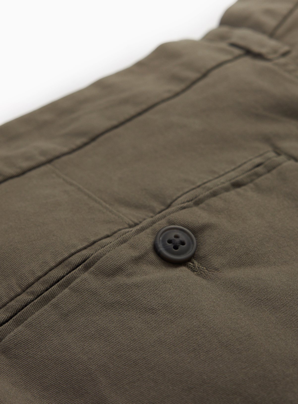 Khaki Longer Length Chino Shorts 44 - Image 4 thumbnail