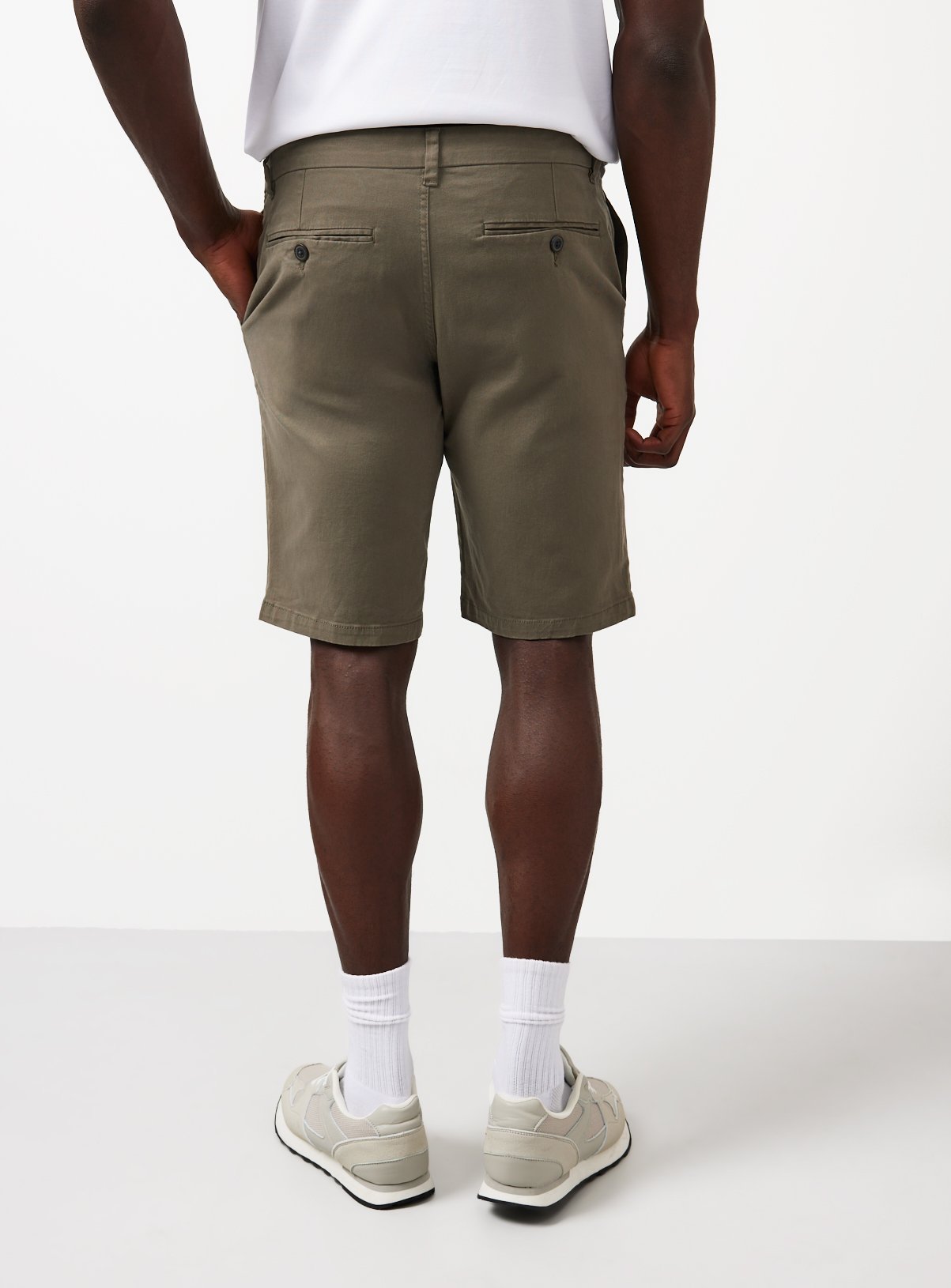 Khaki Longer Length Chino Shorts 44 - Image 5 thumbnail