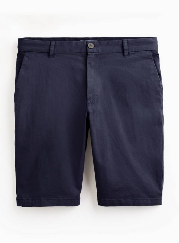Navy Longer Length Chino Shorts 50