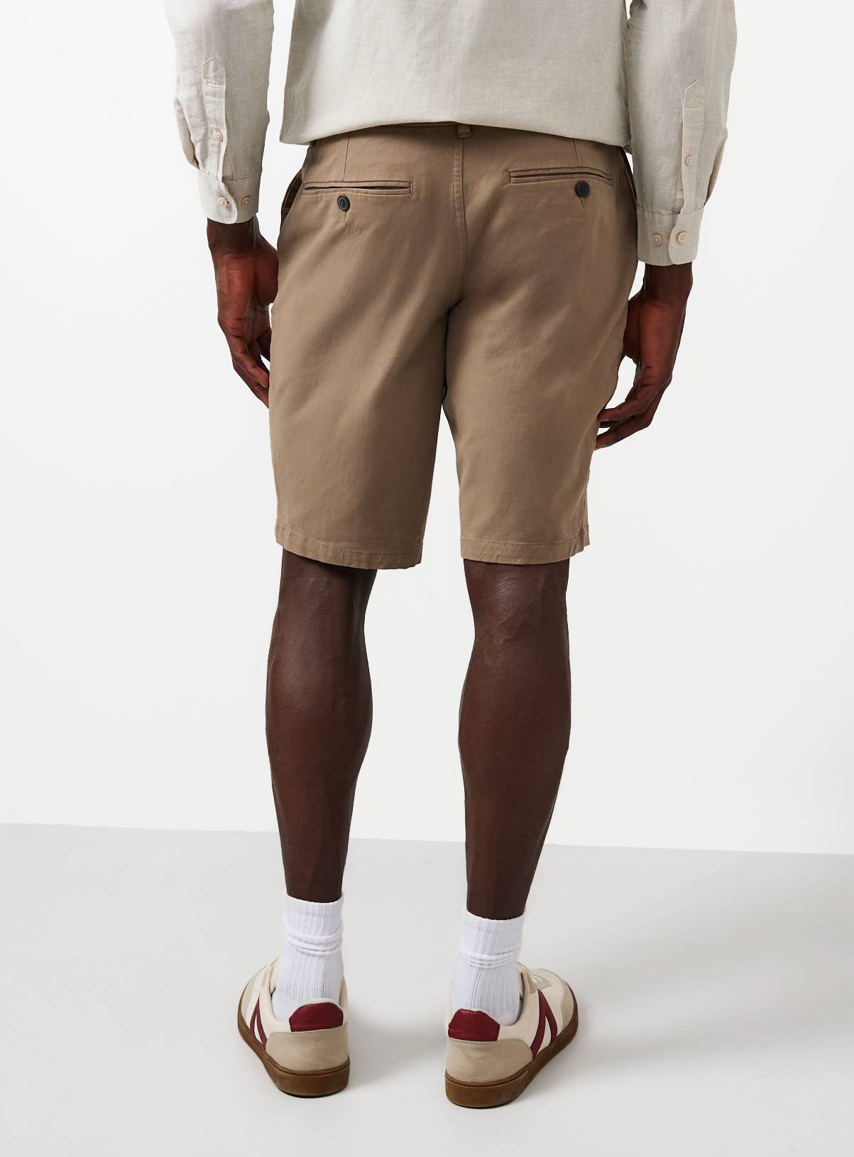 Stone Longer Length Chino Shorts 46 - Image 5