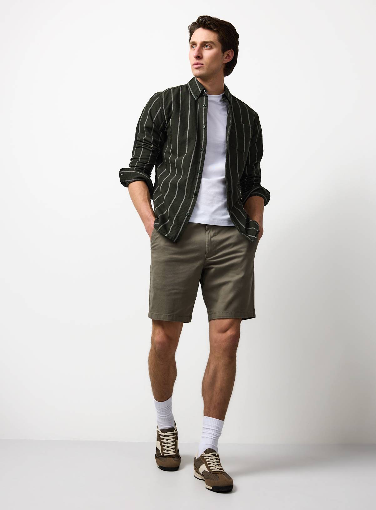 Khaki Chino Shorts 46 - Image 2