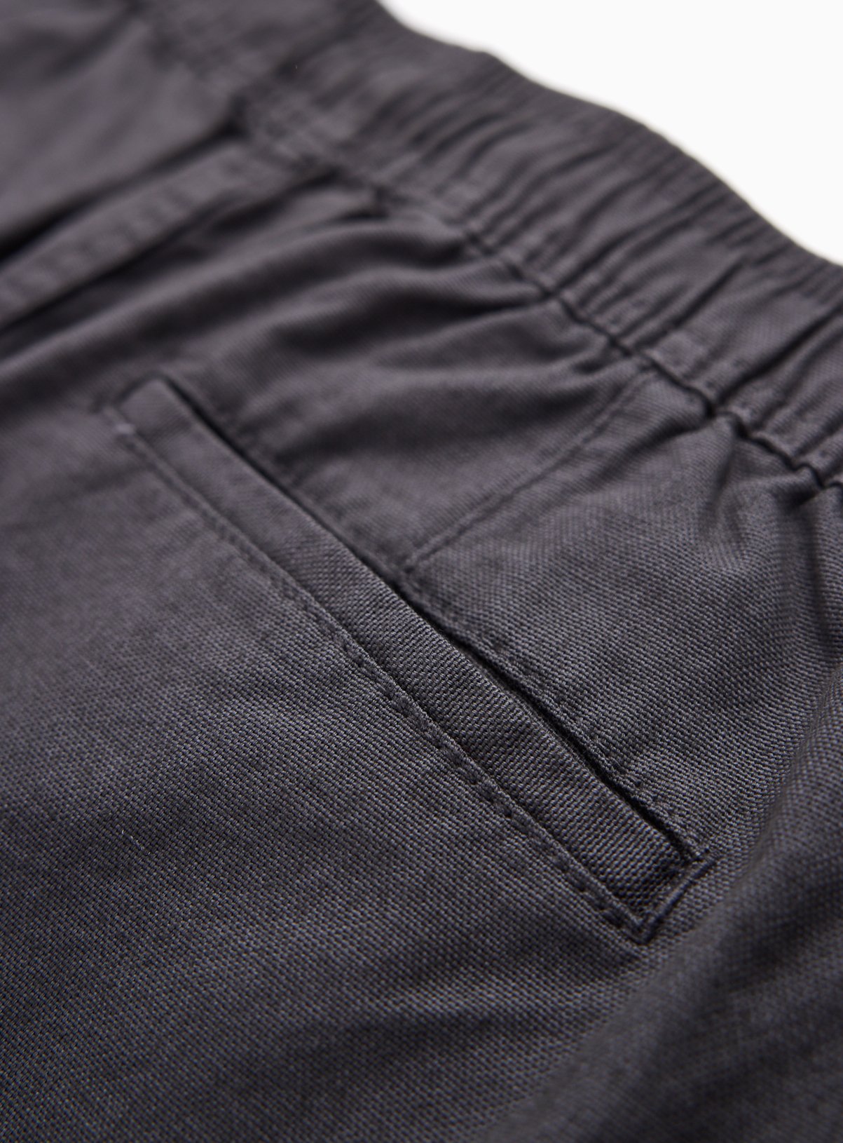 Charcoal Pull On Cotton Shorts 44 - Image 4 thumbnail