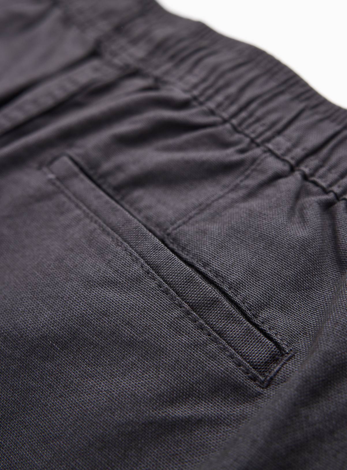 Charcoal Pull On Cotton Shorts 44 - Image 4