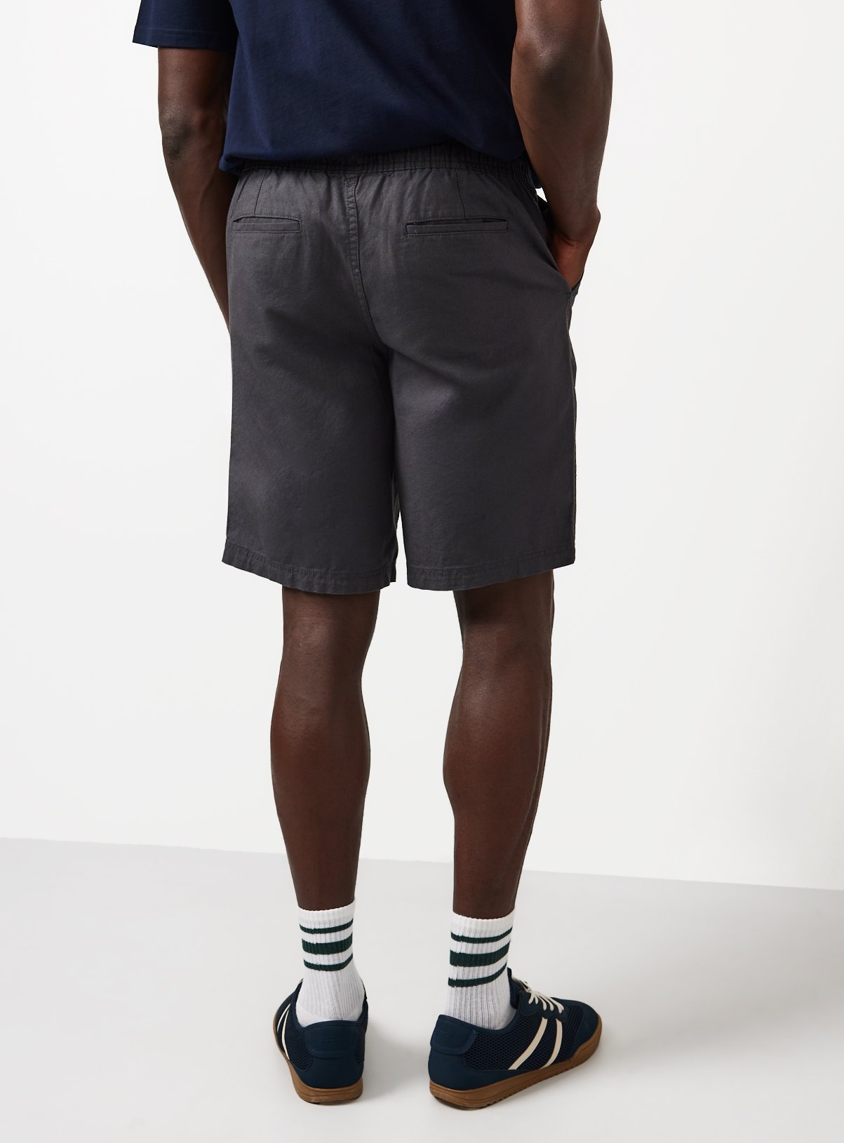 Charcoal Pull On Cotton Shorts 44 - Image 5 thumbnail