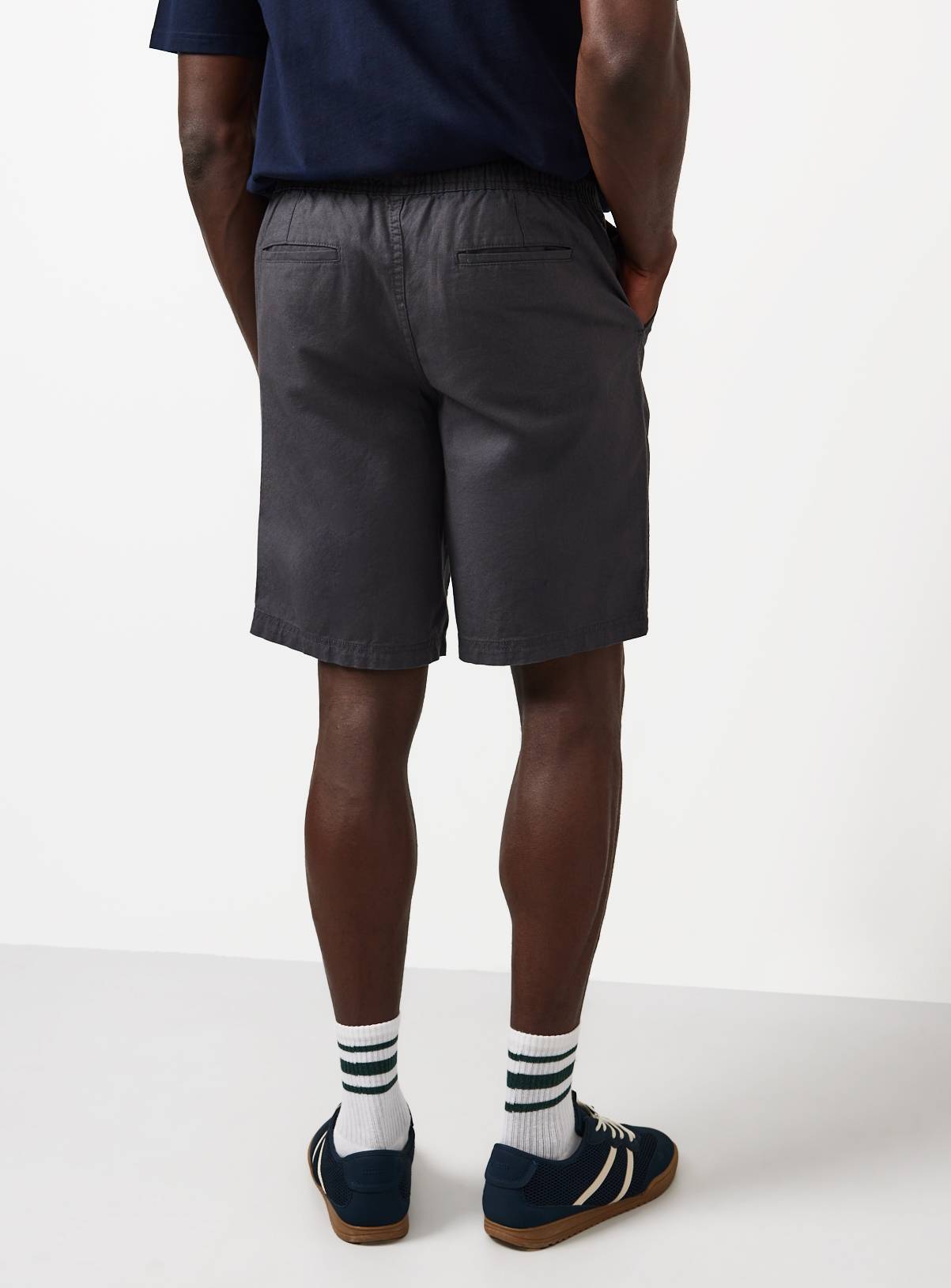Charcoal Pull On Cotton Shorts 44 - Image 5