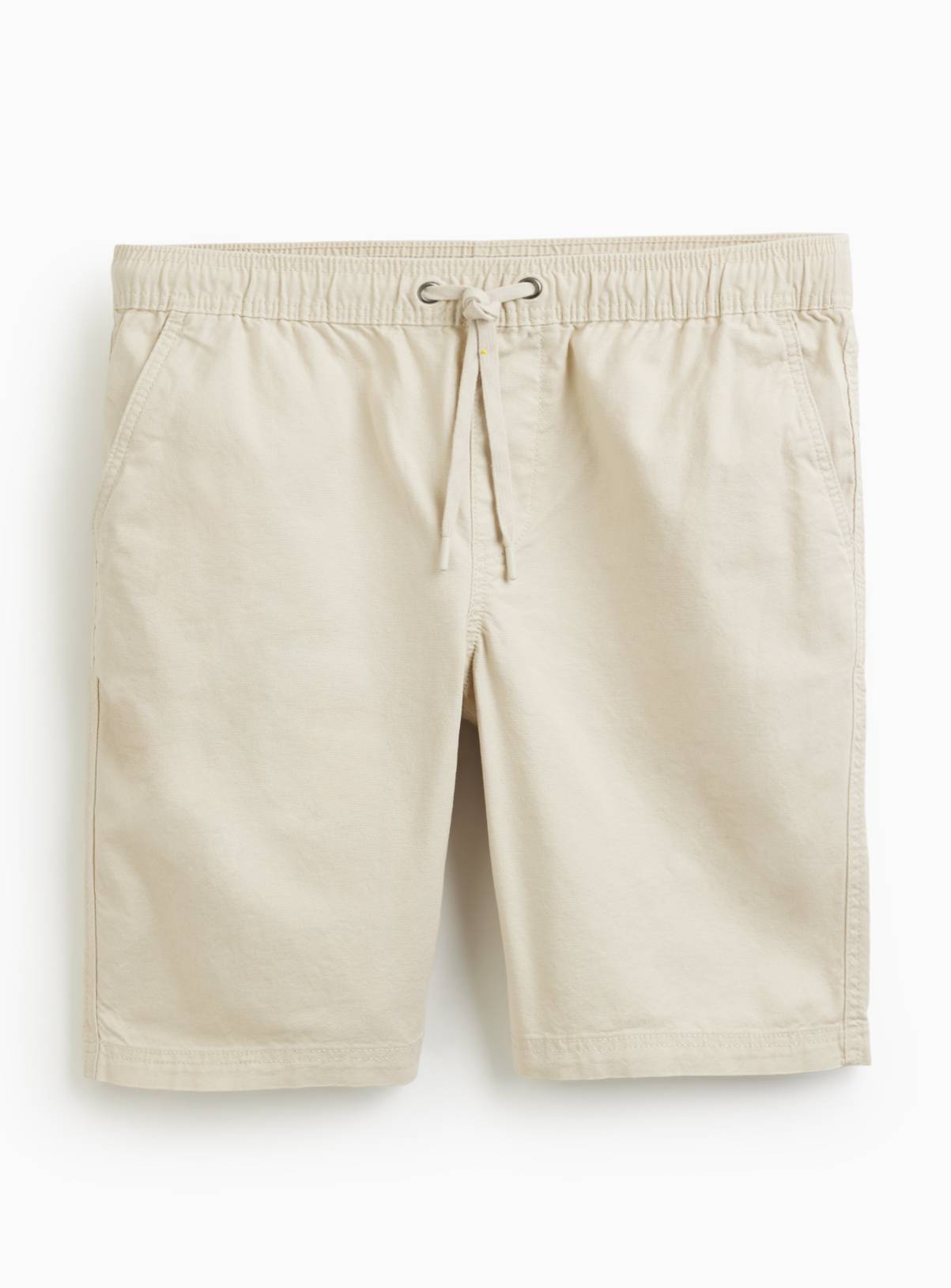 Cream Pull On Cotton Shorts 50 - Image 3