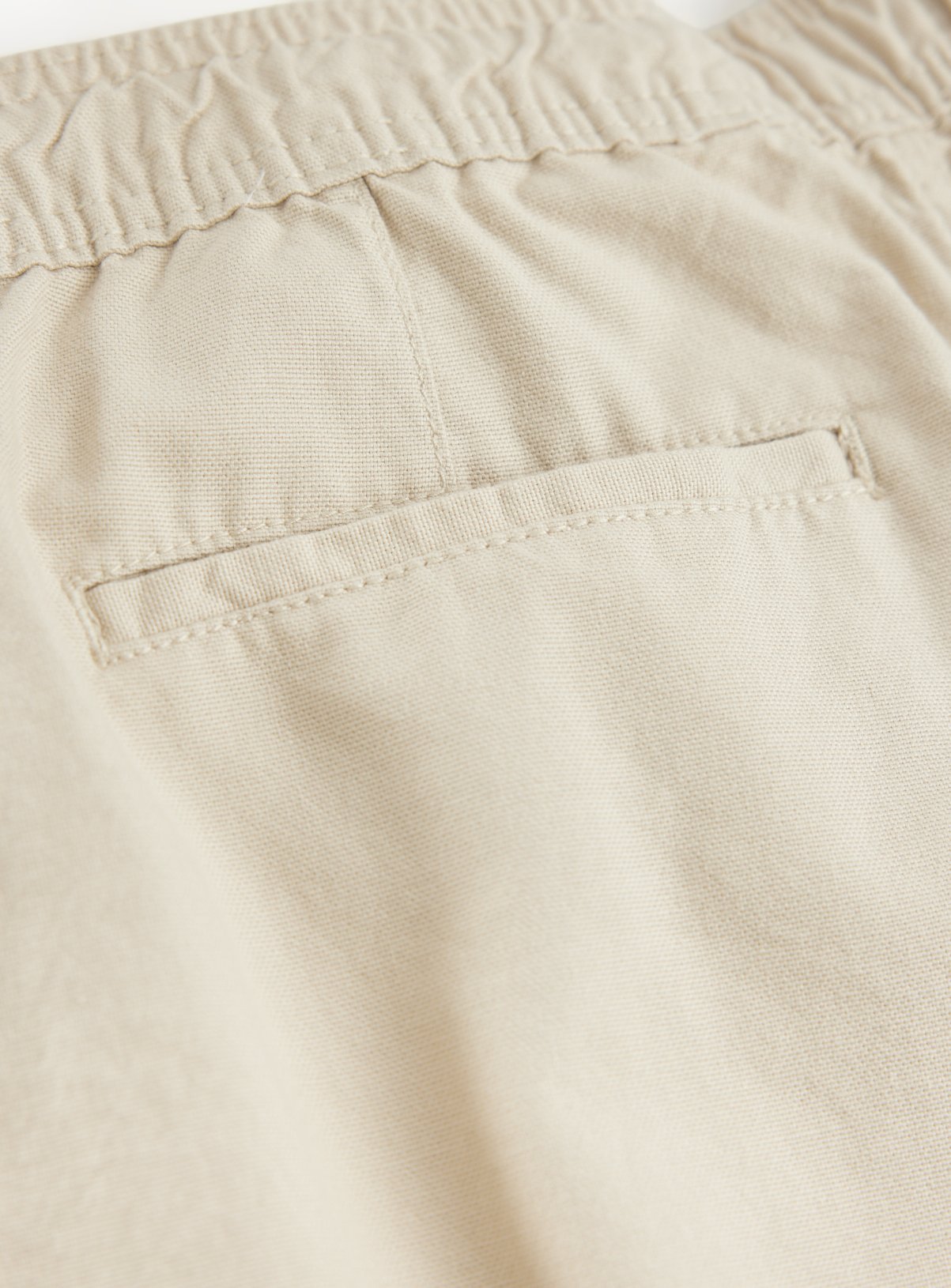Cream Pull On Cotton Shorts 50 - Image 4 thumbnail