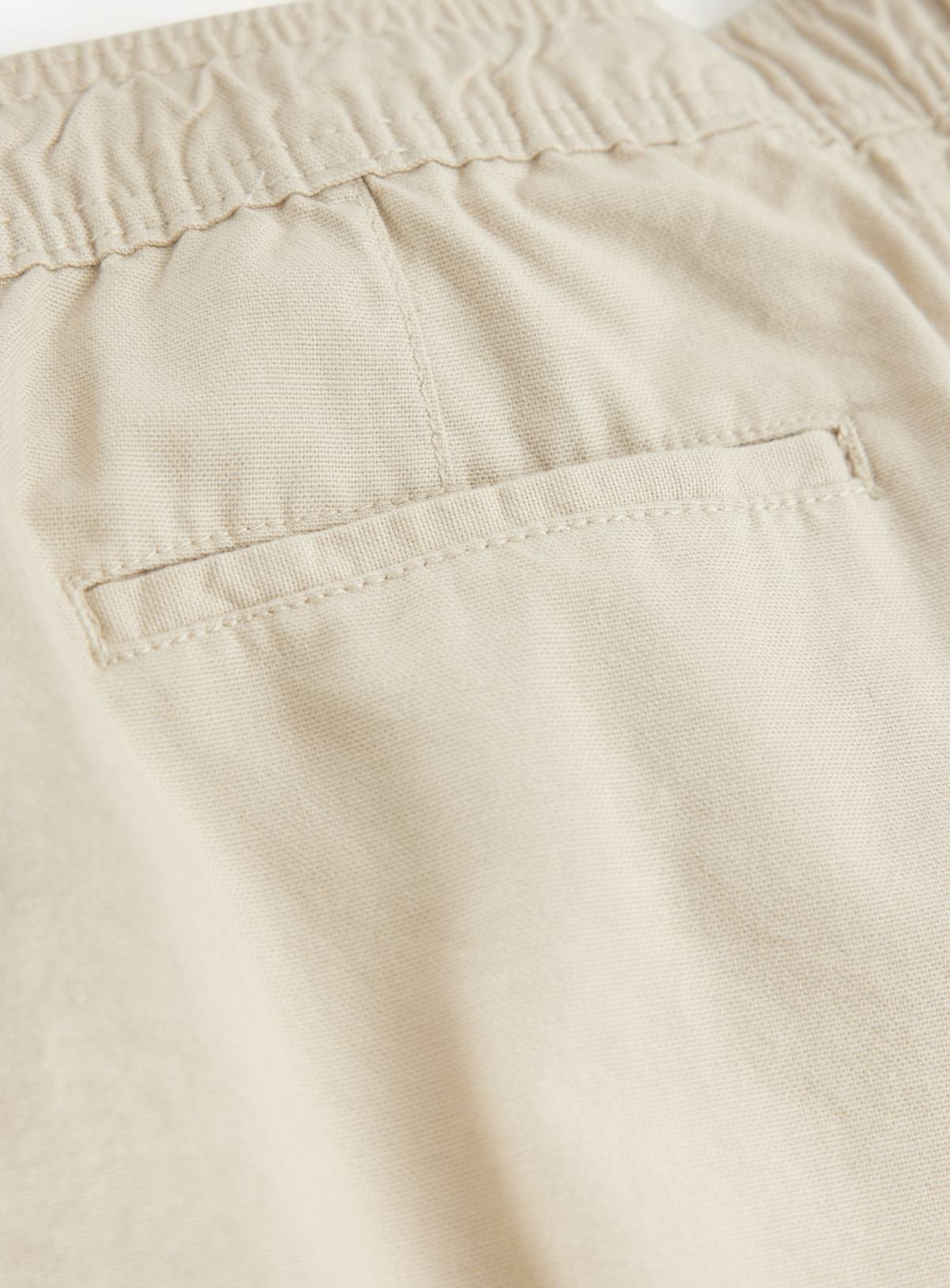 Cream Pull On Cotton Shorts 50 - Image 4