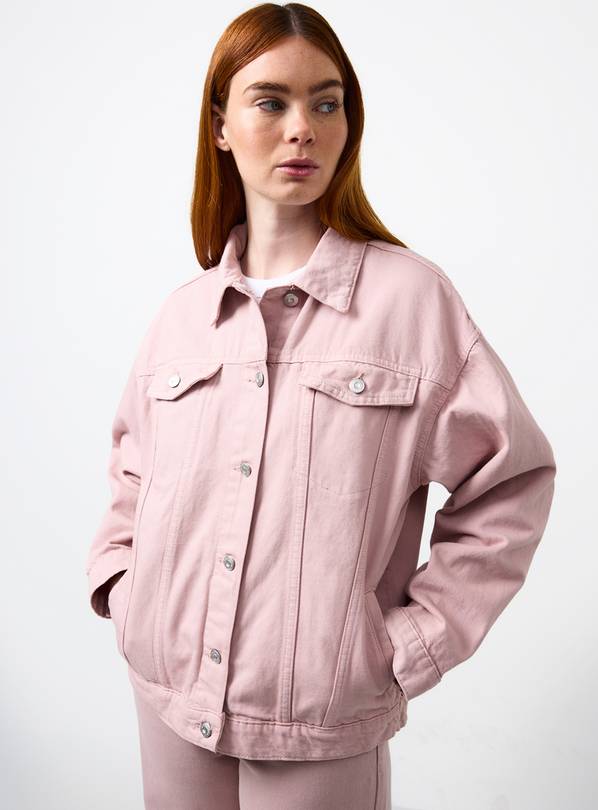 Pink Oversized Trucker Jacket 20