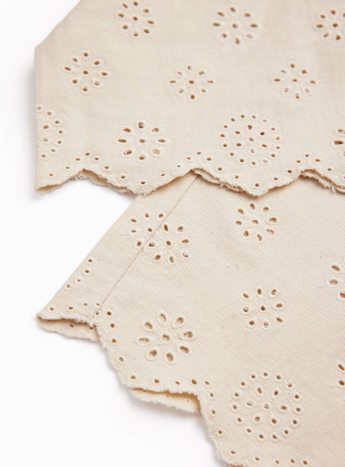 Cream Broderie Trousers 7 years - Image 2