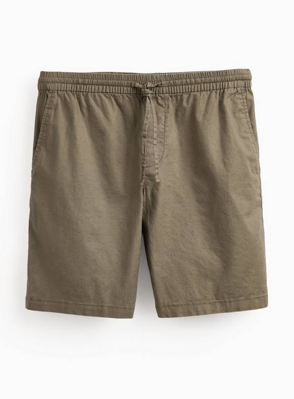 Brown Linen Shorts 34