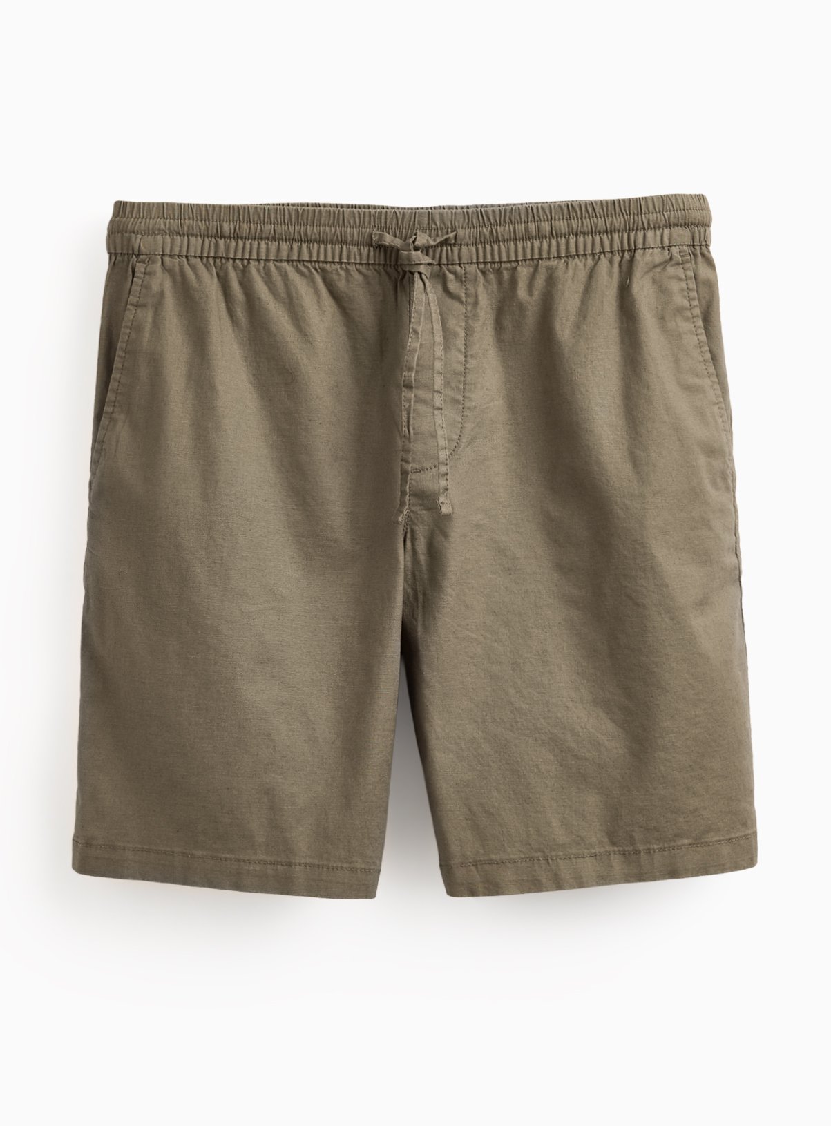 Brown Linen Blend Shorts 38 - Image 3 thumbnail