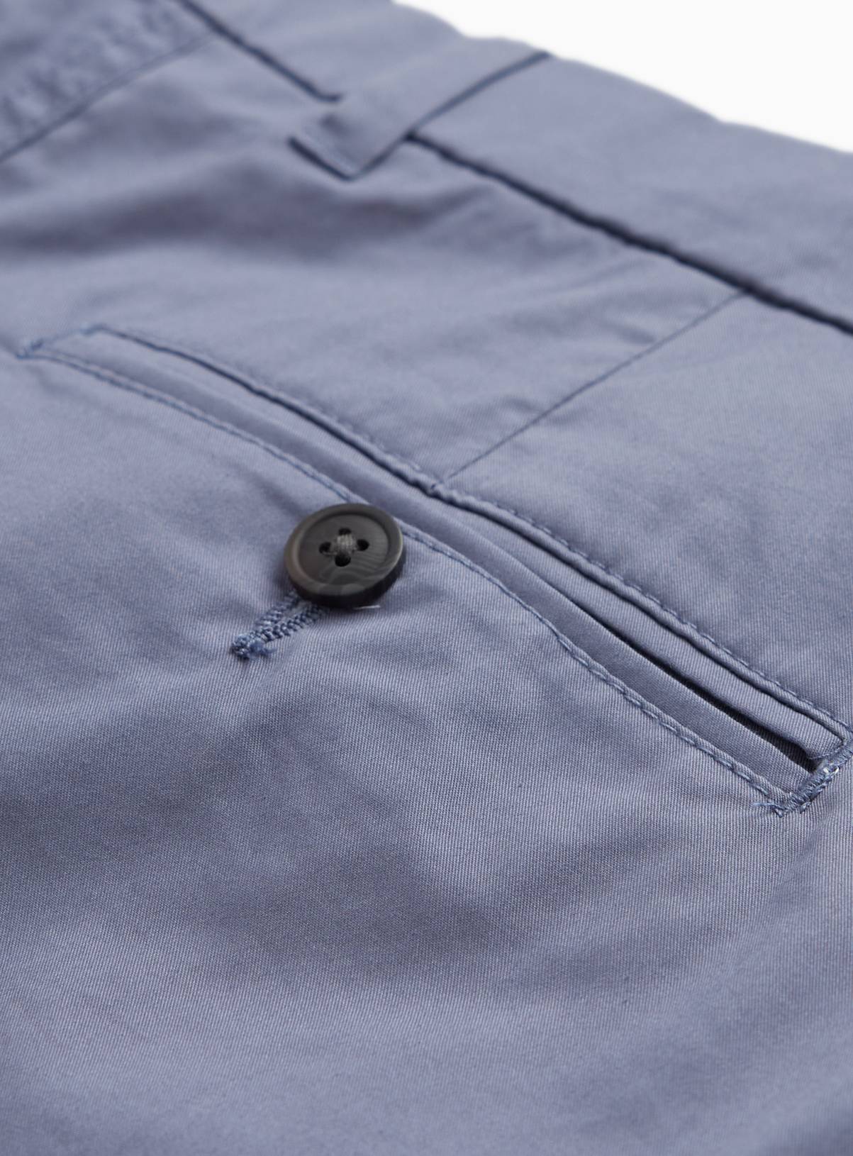 Blue Longer Length Lightweight Chino Shorts 36 - Image 4