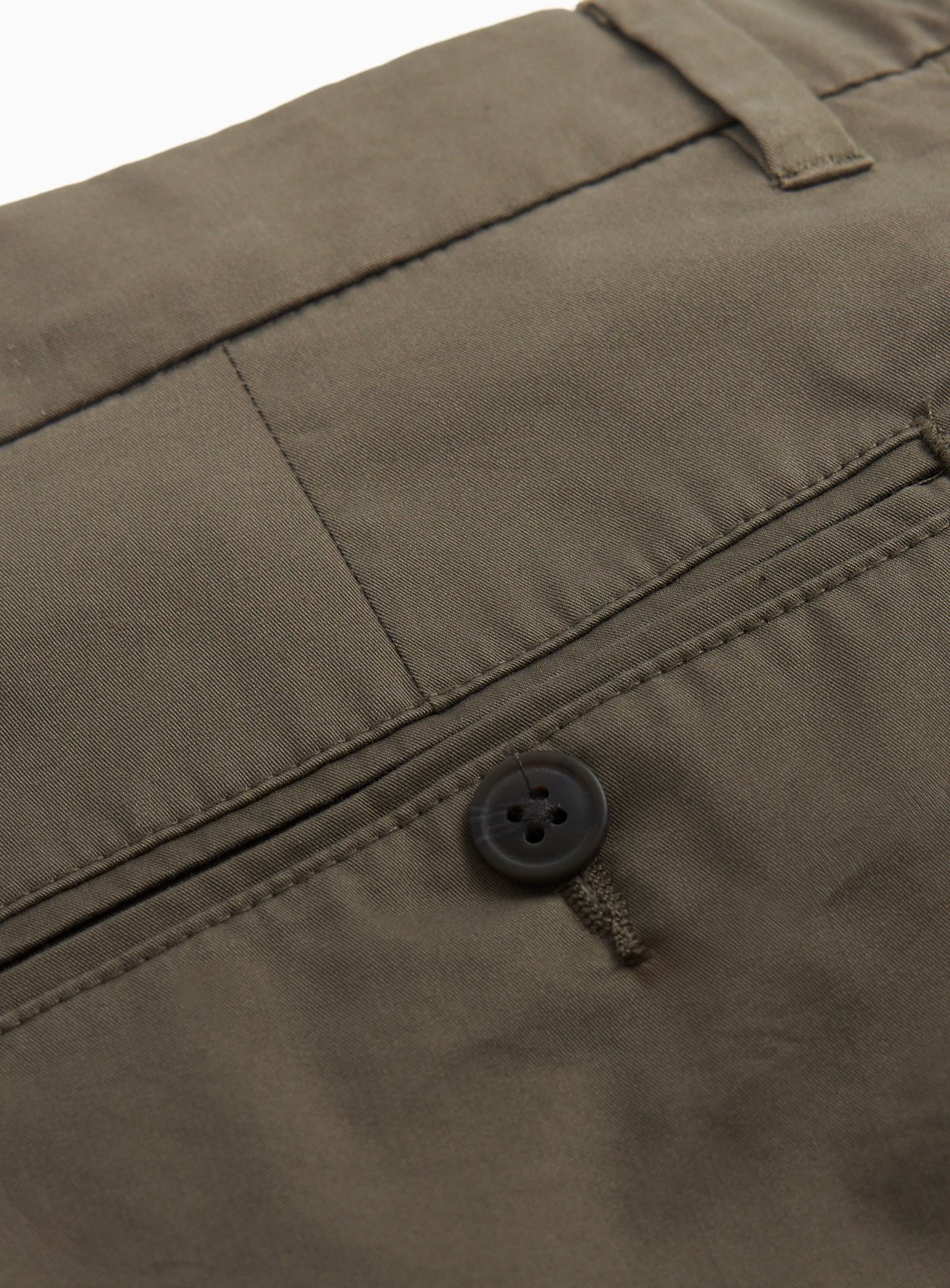 Khaki Longer Length Lightweight Chino Shorts 50 - Image 4 thumbnail