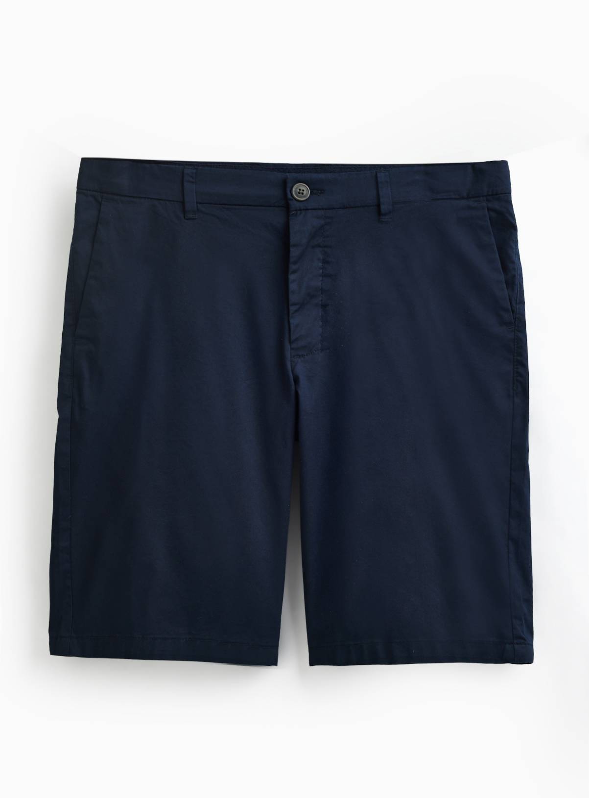 Navy Longer Length Lightweight Chino Shorts 44 - Image 3
