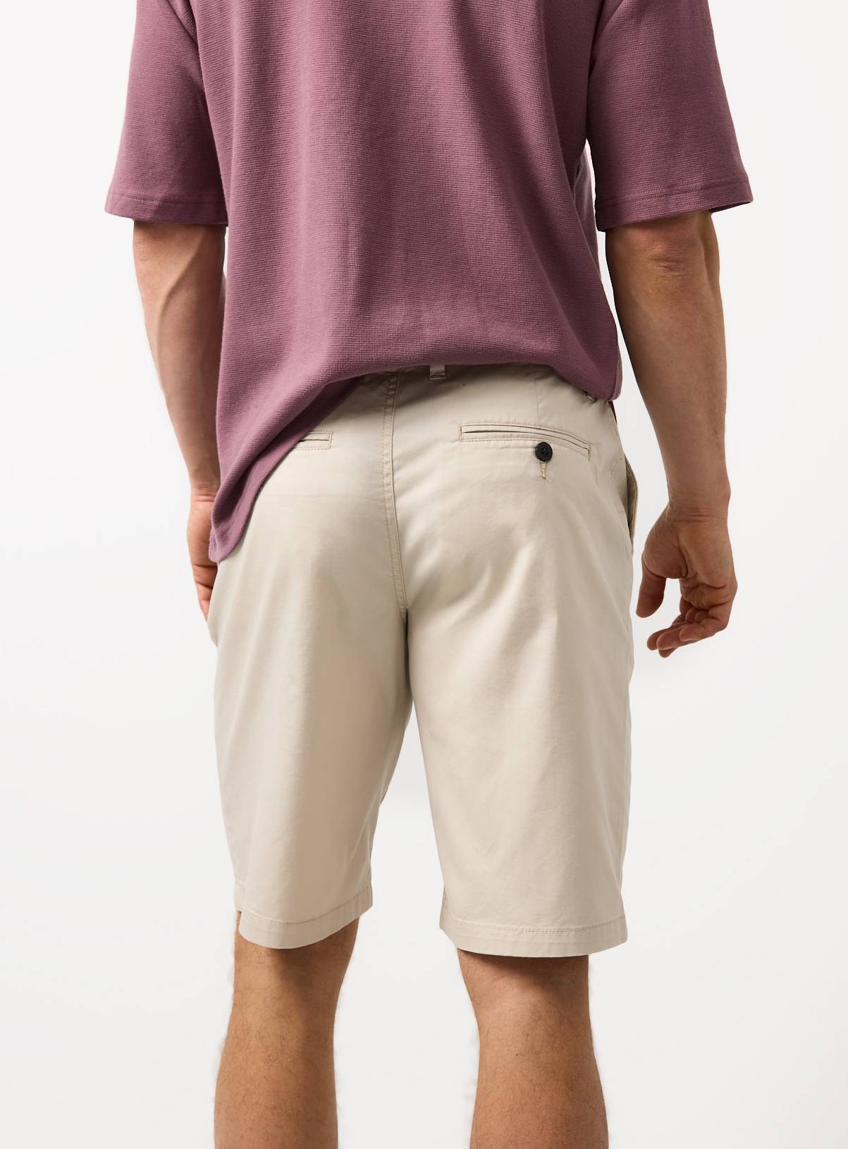 Cream Lightweight Chino Shorts 32 - Image 5