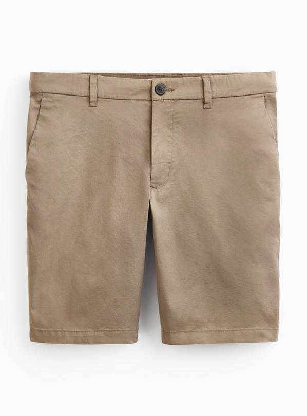 Khaki Lightweight Chino Shorts 36