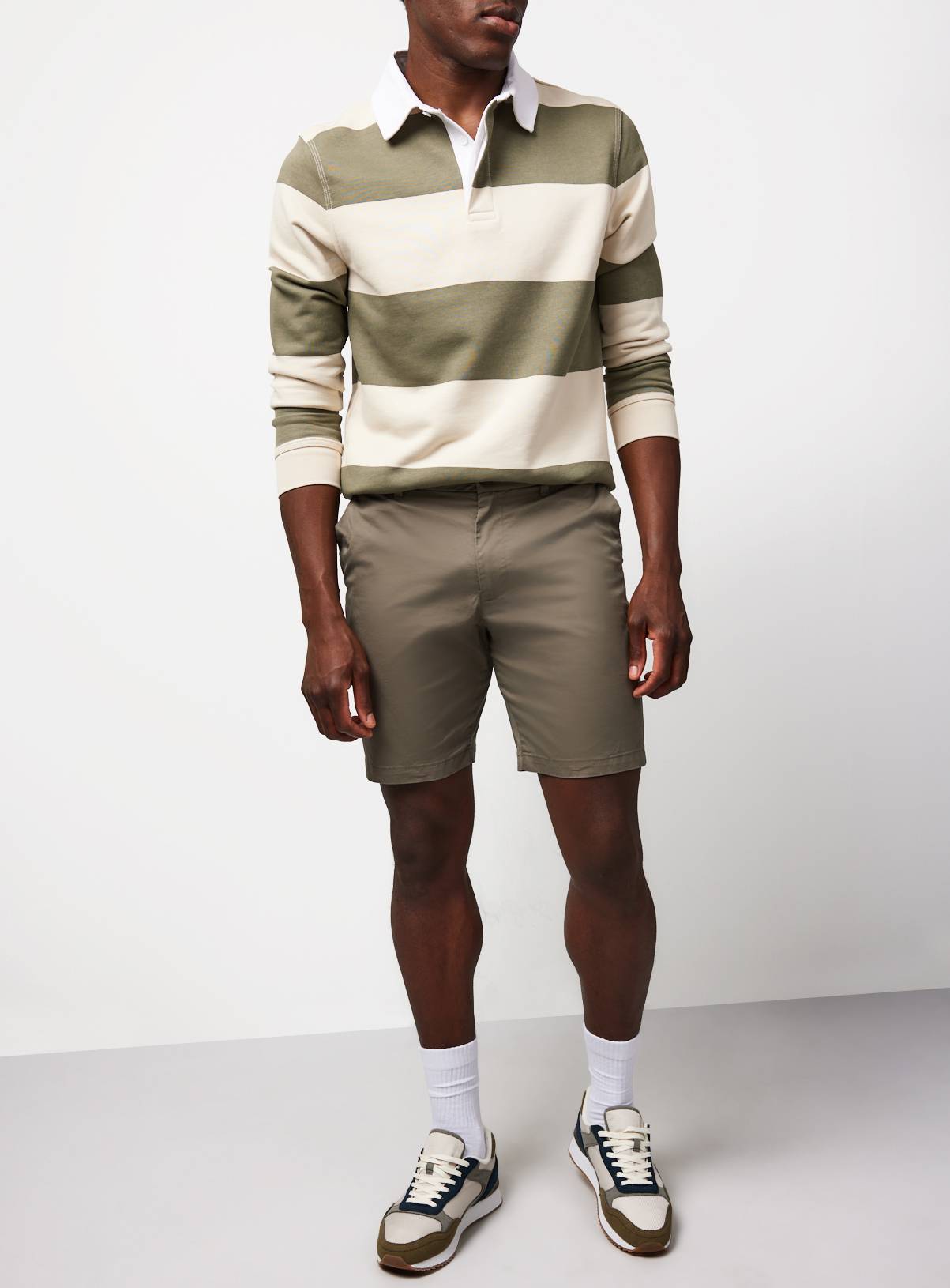 Khaki Lightweight Chino Shorts 34 - Image 1