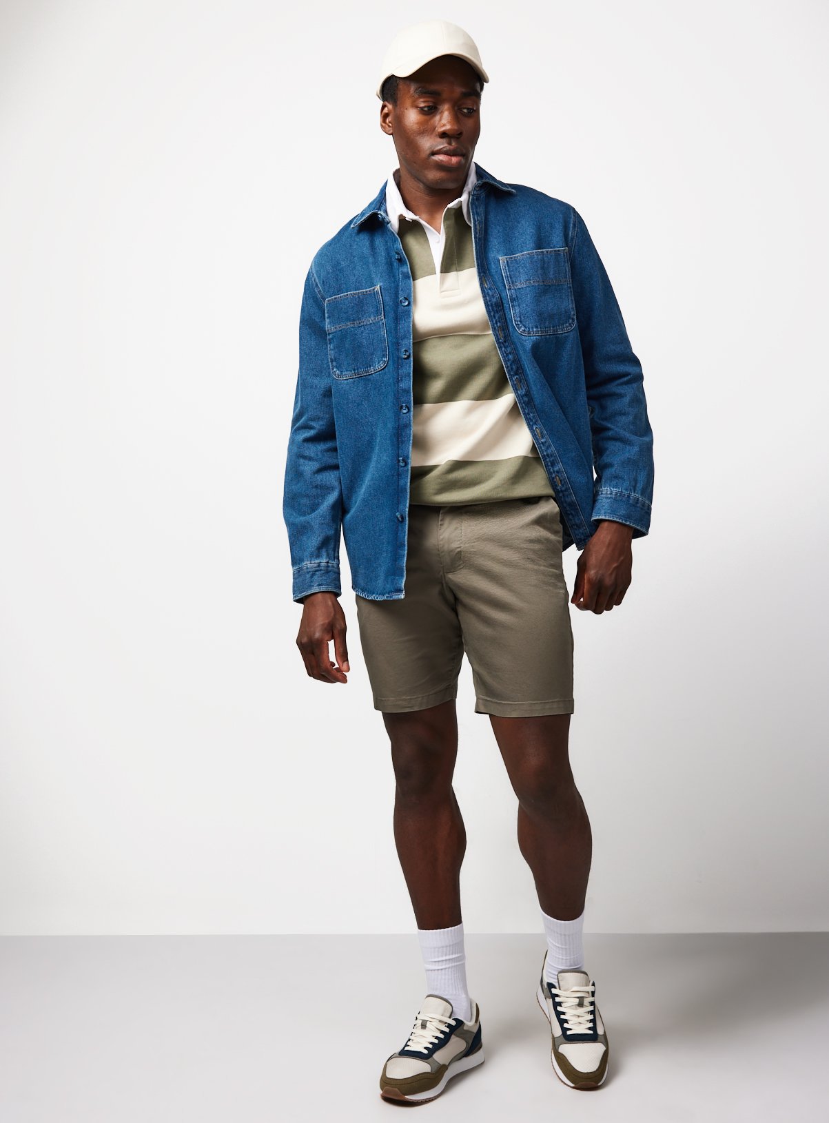 Khaki Lightweight Chino Shorts 34 - Image 2 thumbnail