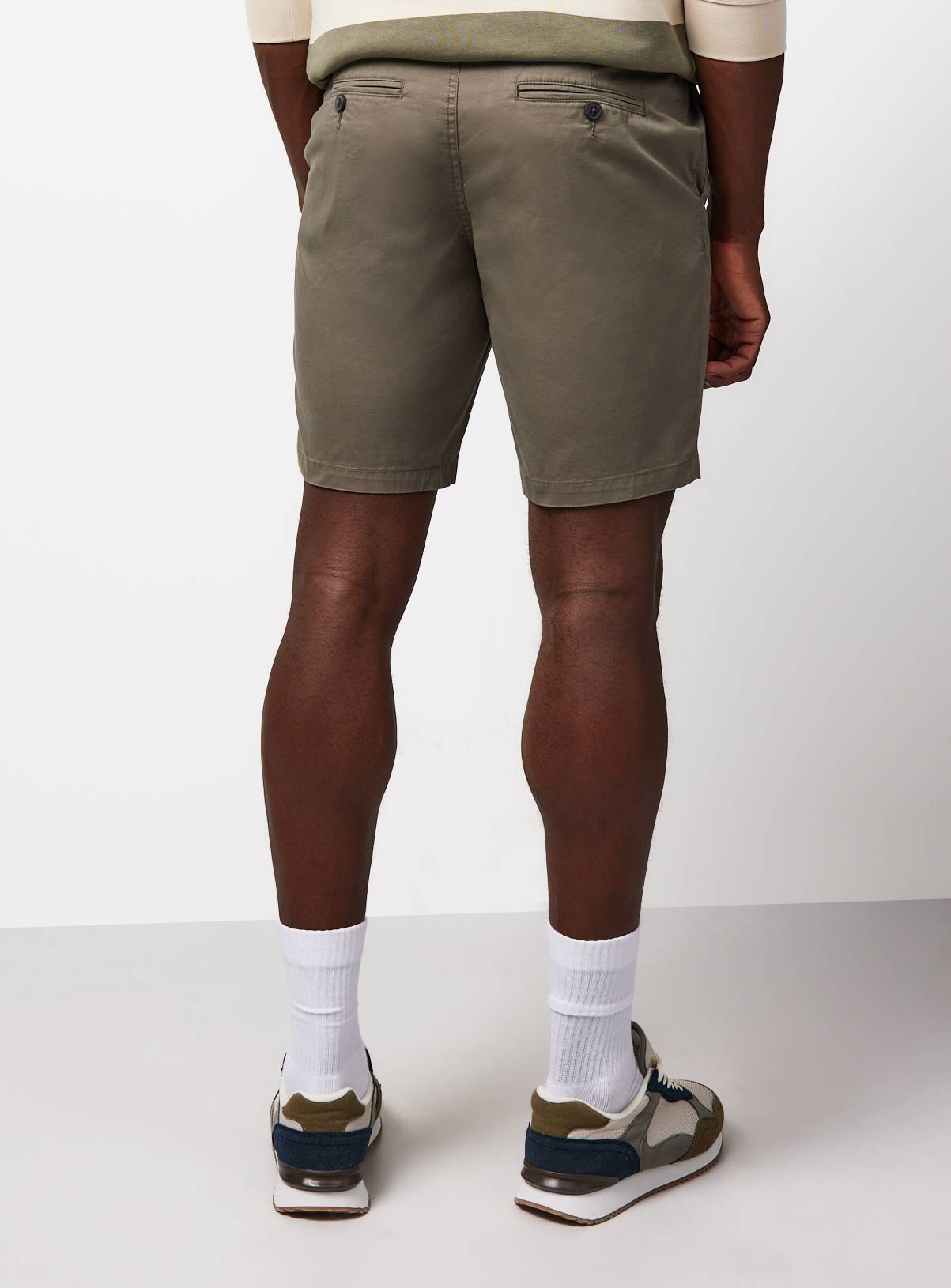 Khaki Lightweight Chino Shorts 34 - Image 5