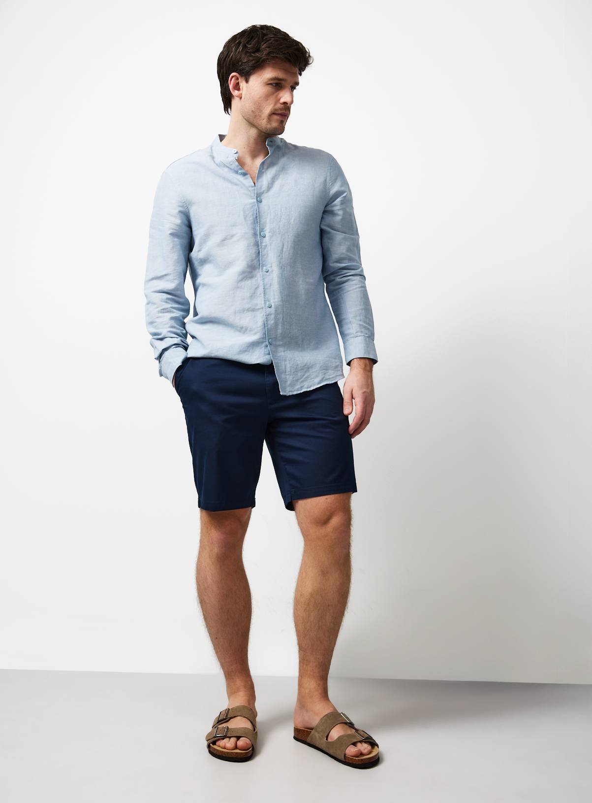 Navy Lightweight Chino Shorts 30 - Image 2